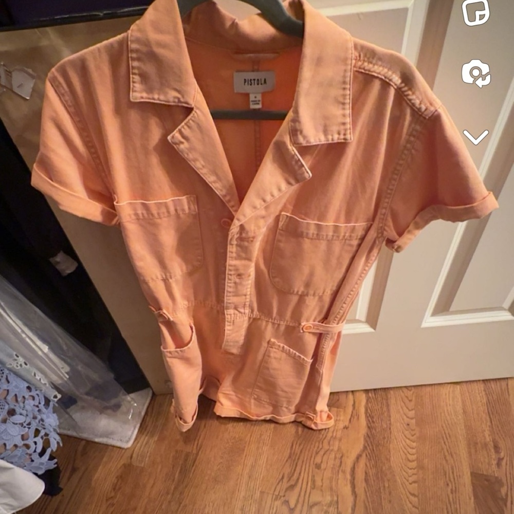 size small pistola denim romper worn once
